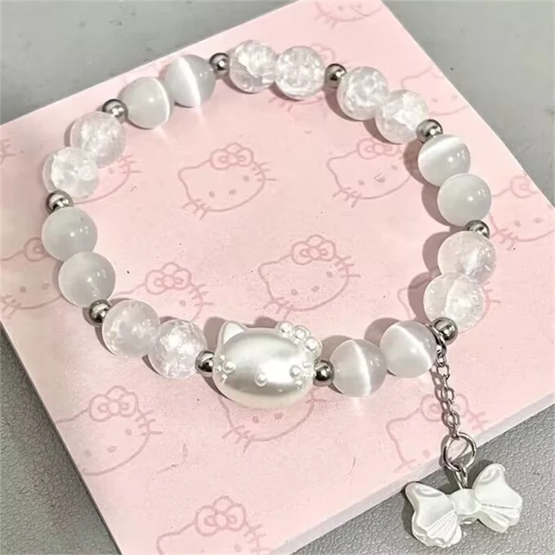 Браслет-подвеска с бантом Hello Kitty, браслет с кристаллами и лунным светом, браслет с бусинами в стиле Ins для пар, Женские Ювелирные изделия, аксессуары
Браслет-подвеска с бантом Hello Kitty, браслет с кристаллами и лунным светом, браслет с бусинами в стиле Ins для пар, Женские Ювелирные изделия, аксессуары