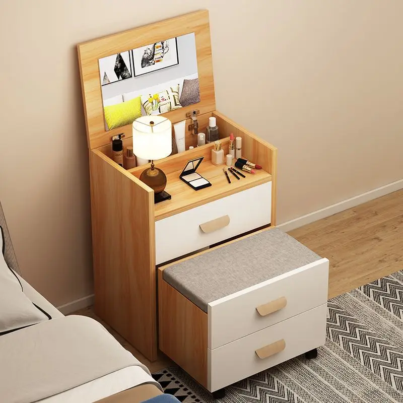 Wooden Dresser Mirror Folding Bedside Table Integrated Bedroom Modern And Simple Flip Top Makeup Desk Vestidores Home Furniture
Wooden Dresser Mirror Folding Bedside Table Integrated Bedroom Modern And Simple Flip Top Makeup Desk Vestidores Home Furniture