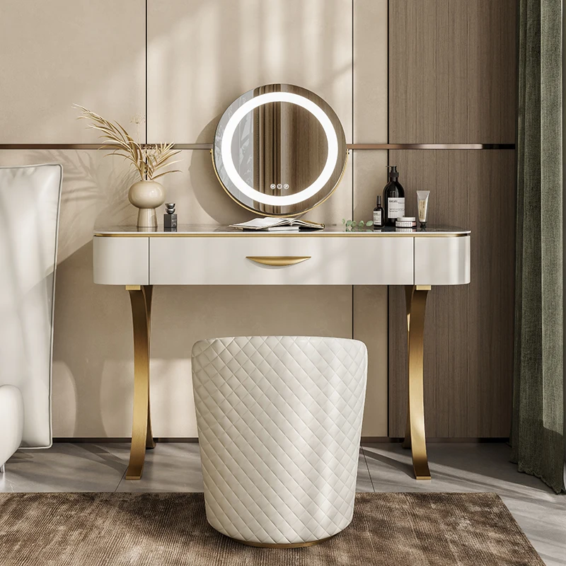 Minimalist High-End Vanity Rock Slab Bedroom Small House Designer Modern Minimalist Dressing Table Light Luxury
Minimalist High-End Vanity Rock Slab Bedroom Small House Designer Modern Minimalist Dressing Table Light Luxury