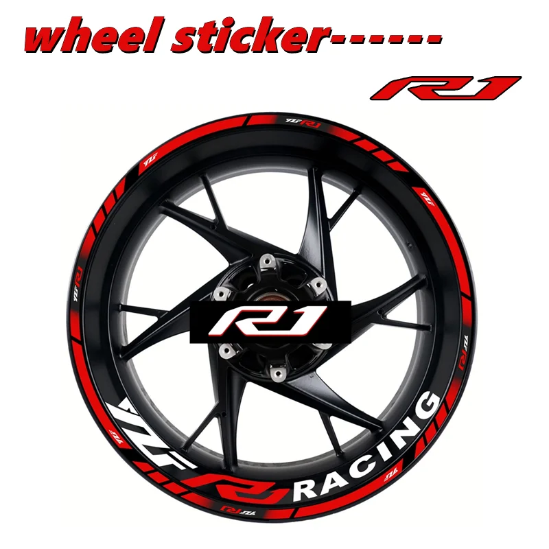 For Yamaha YZFR1 Motorcycle Decal Set Decorative Wheel Hub Yzf R1 Logo Wheel Rim High Quality Reflective Waterproof Sticker
For Yamaha YZFR1 Motorcycle Decal Set Decorative Wheel Hub Yzf R1 Logo Wheel Rim High Quality Reflective Waterproof Sticker