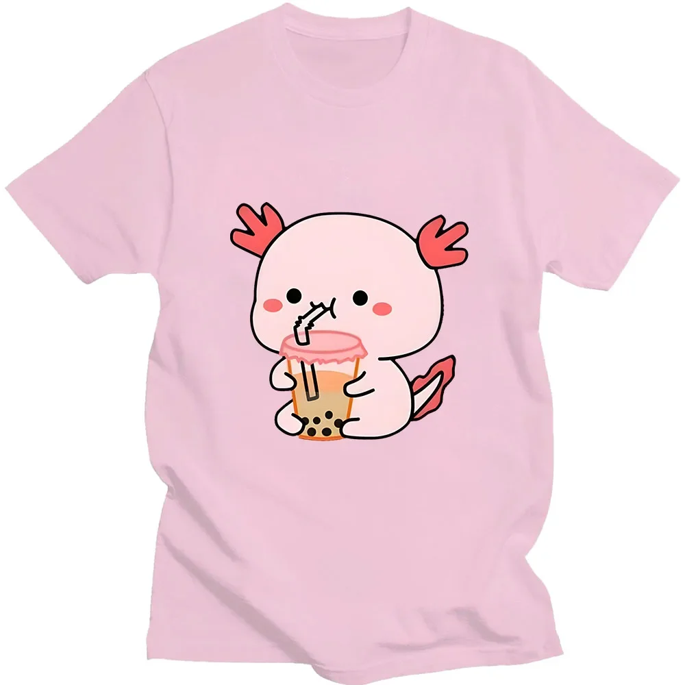 Милая футболка Mochi Peach and Goma Axolotl Boba, 100% хлопок, одежда для женщин и мужчин, модные повседневные футболки
Милая футболка Mochi Peach and Goma Axolotl Boba, 100% хлопок, одежда для женщин и мужчин, модные повседневные футболки