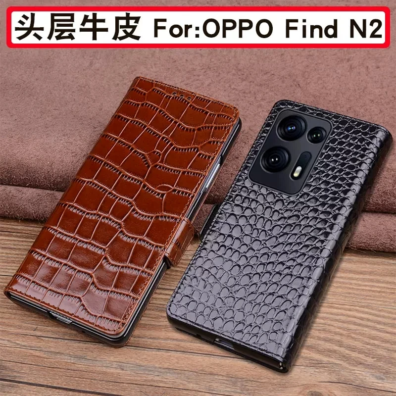 Original Genuine Leather Phone Case for OPPO FIND N2 N Business Luxury Crocodile Grids Litchi Pattern Magnetic Cover for FindN2
Original Genuine Leather Phone Case for OPPO FIND N2 N Business Luxury Crocodile Grids Litchi Pattern Magnetic Cover for FindN2