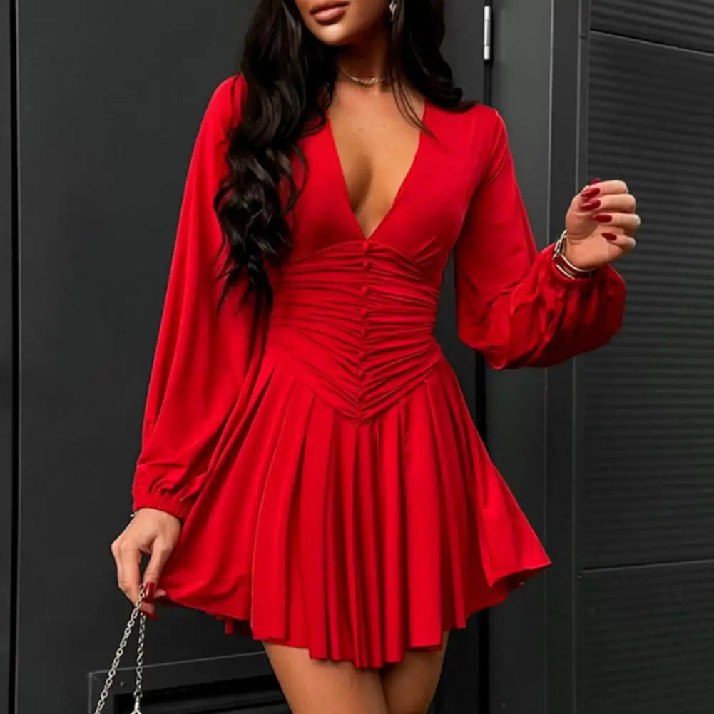 Women's Sexy V-Neck Wrap Hip Irregular Mini Dress Temperament Commuting Lace Up Design Woman Long Sleeve Sequin Elegant Dresses
Women's Sexy V-Neck Wrap Hip Irregular Mini Dress Temperament Commuting Lace Up Design Woman Long Sleeve Sequin Elegant Dresses