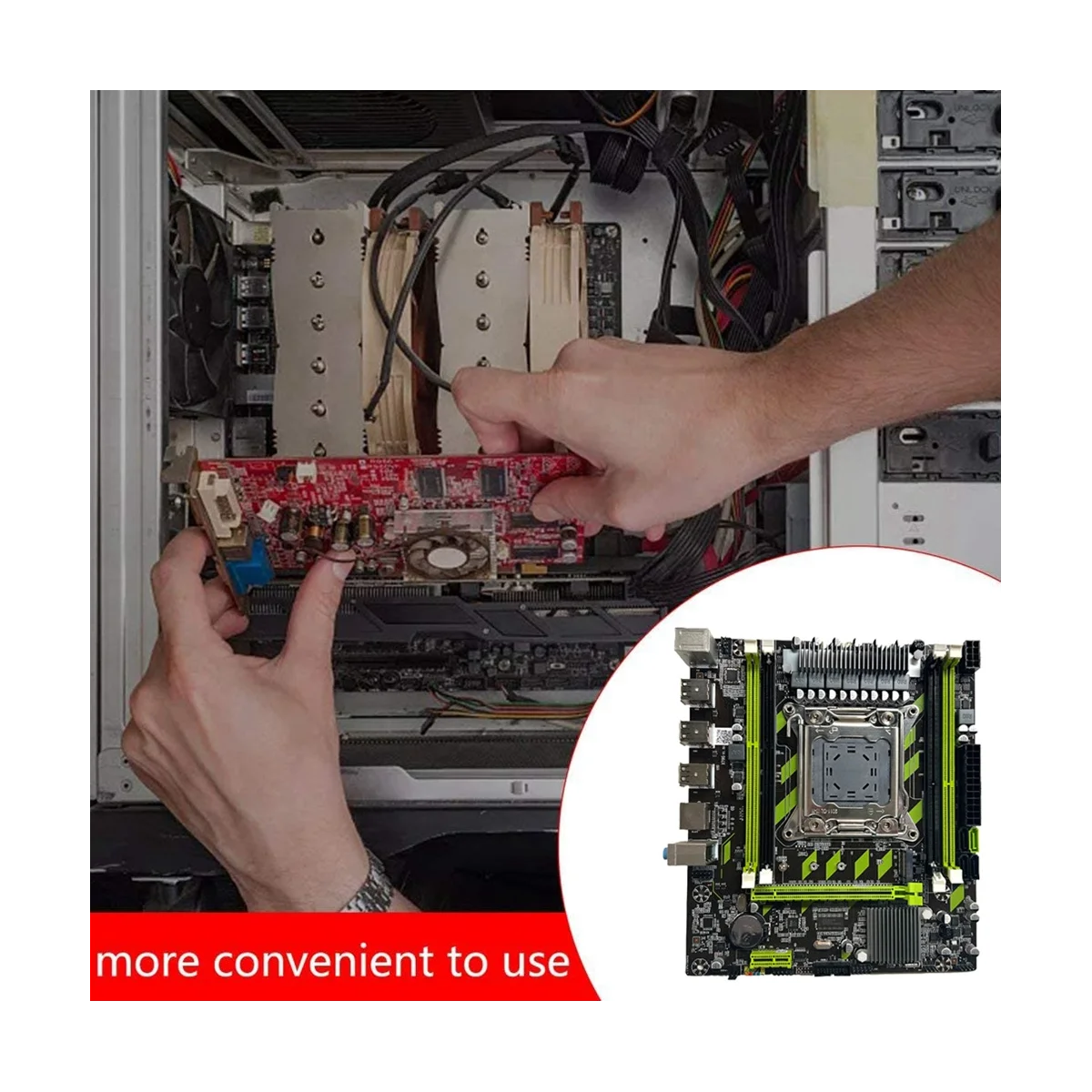 Материнская плата X79G LGA2011 + процессор E5 2670 V2 + ОЗУ 4X4G DDR3 + кабель переключения + кабель SATA поддержка M.2 NVME PCIE X16 6XUSB2.0 SATA3.0
Материнская плата X79G LGA2011 + процессор E5 2670 V2 + ОЗУ 4X4G DDR3 + кабель переключения + кабель SATA поддержка M.2 NVME PCIE X16 6XUSB2.0 SATA3.0