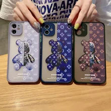 Luxury Cute Bear Phone Cases for iPhone 11 13 Pro 12 Pro Max 12 Mini Camera Lens Cover Case for iPhone XR X XS Max 7 8 Plus Se
Luxury Cute Bear Phone Cases for iPhone 11 13 Pro 12 Pro Max 12 Mini Camera Lens Cover Case for iPhone XR X XS Max 7 8 Plus Se