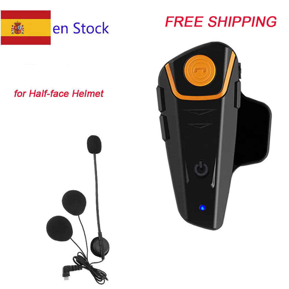 

2023 Version Intercomunicador Moto motocicleta bluetooth BT-S2 IPX7 FM 1000M Headset Motorcycle Intercom bluetooth helmet