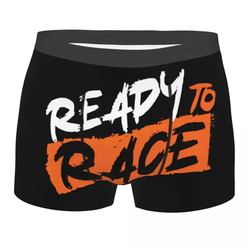 

Custom Ready To Race Logo Boxers Shorts Men Motocross Bitumen Briefs Underwear Cool Underpants