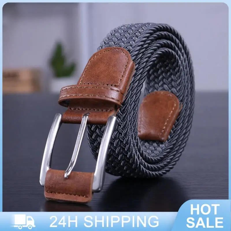 Woven Belt Female Casual Knitted Pin Buckle Men Military Tactical Belt Canvas Durable Braided Stretch High Quality Jeans Belts
Woven Belt Female Casual Knitted Pin Buckle Men Military Tactical Belt Canvas Durable Braided Stretch High Quality Jeans Belts