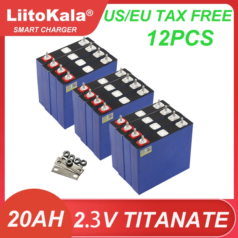 12PCS Liitokala 2.3V 20Ah Lithium Titanate Battery 10C 200A Discharge DIY 12V 24V low Temperature Resistant Batteries Tax Free
12PCS Liitokala 2.3V 20Ah Lithium Titanate Battery 10C 200A Discharge DIY 12V 24V low Temperature Resistant Batteries Tax Free