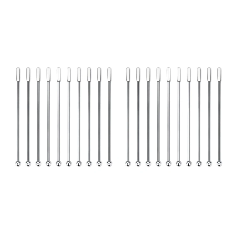 24Pcs Swizzle Sticks, Premium Stainless Steel Cocktail Beverage Drink Stirrer Stick, Reusable Stir Sticks For Bar
24Pcs Swizzle Sticks, Premium Stainless Steel Cocktail Beverage Drink Stirrer Stick, Reusable Stir Sticks For Bar