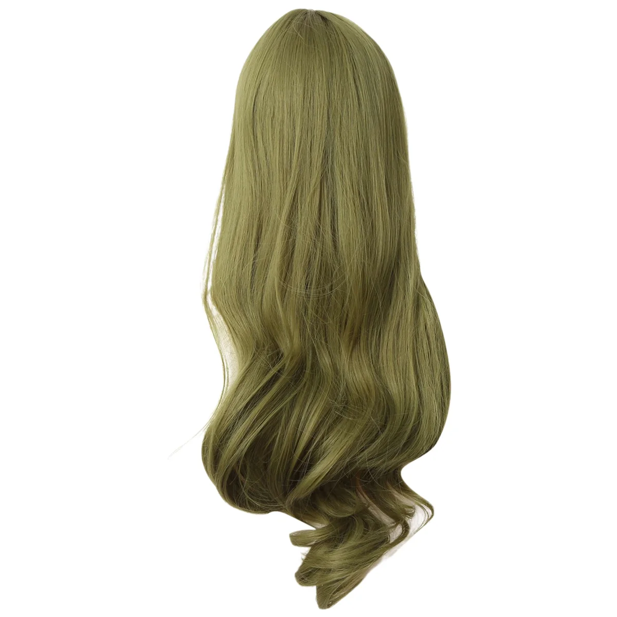 

Mint Green Bangs Big Wavy Long Curly Hair Realistic Long Wig Synthetic Wig for Cosplay Masquerade Christmas Halloween