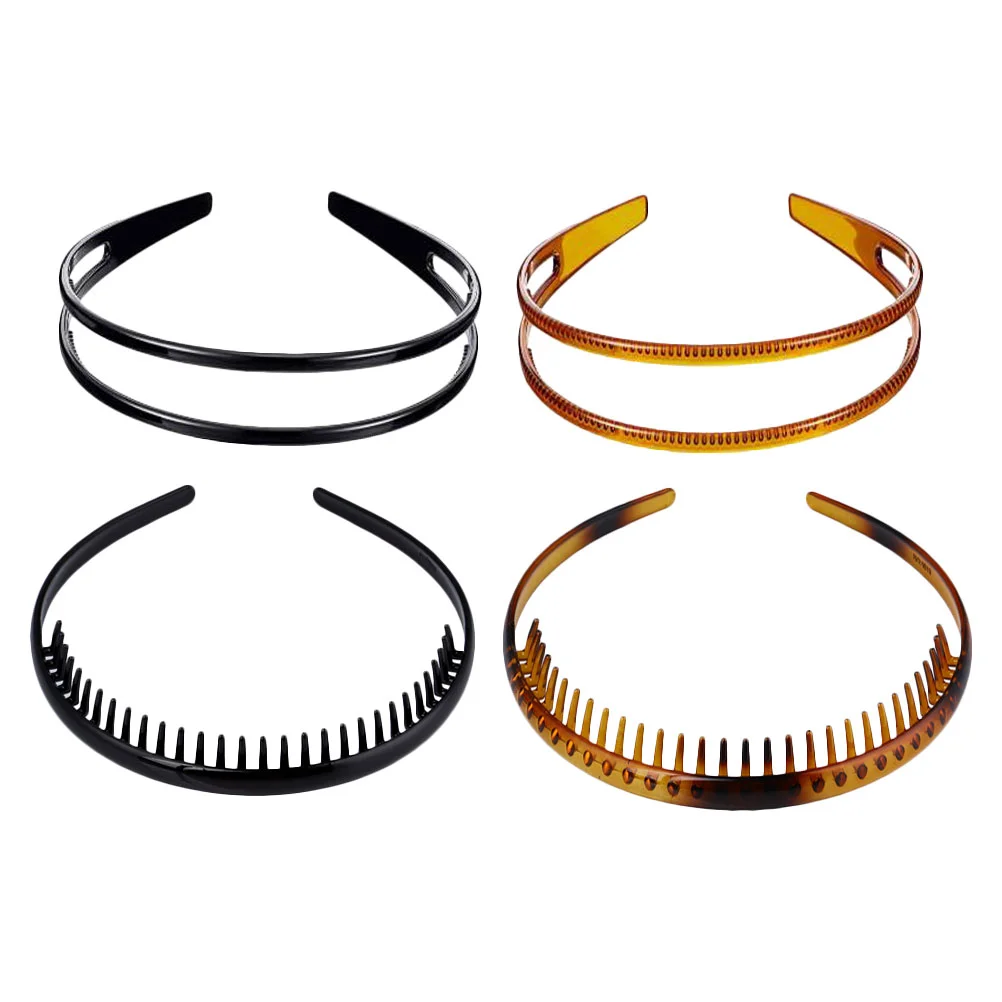 4 Pcs Thin Headband Shower Hair Ornament Hoops Comb Toothed Teeth Women Accessories
4 Pcs Thin Headband Shower Hair Ornament Hoops Comb Toothed Teeth Women Accessories