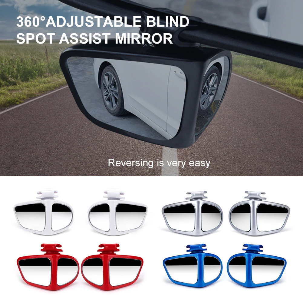 2pcs Blind Spot Mirror with Dual Swivel Mirrors 360 Degree Adjustable Wide Angle Front and Rear View Mirror Self Adhesive
2pcs Blind Spot Mirror with Dual Swivel Mirrors 360 Degree Adjustable Wide Angle Front and Rear View Mirror Self Adhesive