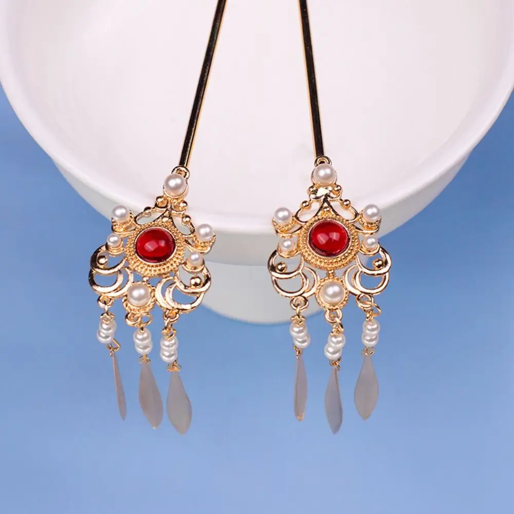 Wedding Chain Tassel Pearl Hanfu Hair Stick Hair Accessories Pearl Headpiece Women Hairpin Chinese Style Hair Forks
Wedding Chain Tassel Pearl Hanfu Hair Stick Hair Accessories Pearl Headpiece Women Hairpin Chinese Style Hair Forks