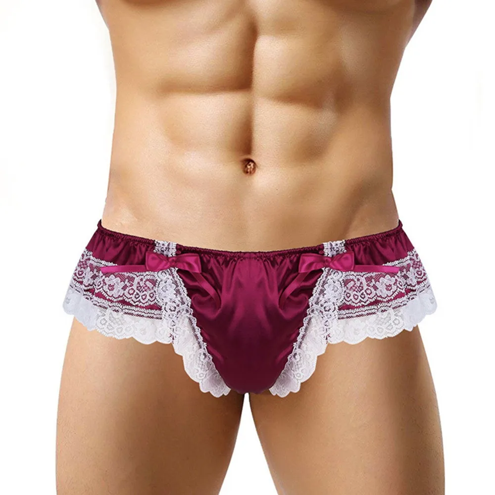 Lace Skirts Thongs Mens Sissy Panties See Through G-Strings Sexy Underwear U Convex Underpants Gays Cock Pouch Man T-Back Briefs
Lace Skirts Thongs Mens Sissy Panties See Through G-Strings Sexy Underwear U Convex Underpants Gays Cock Pouch Man T-Back Briefs