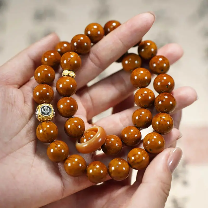 

News Lucking Purple Golden Mouse Hand Strings Light Beaded Bodhi Son Awakening Lion Hand-held Rosary Male Buddha Beads Bracelets