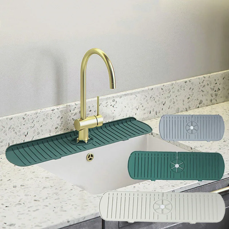 Kitchen Silicone Faucet Mat Water Ripples Faucet Water Catcher Mat Large Sink Splash Pad Countertop Protector Bathroom
Kitchen Silicone Faucet Mat Water Ripples Faucet Water Catcher Mat Large Sink Splash Pad Countertop Protector Bathroom