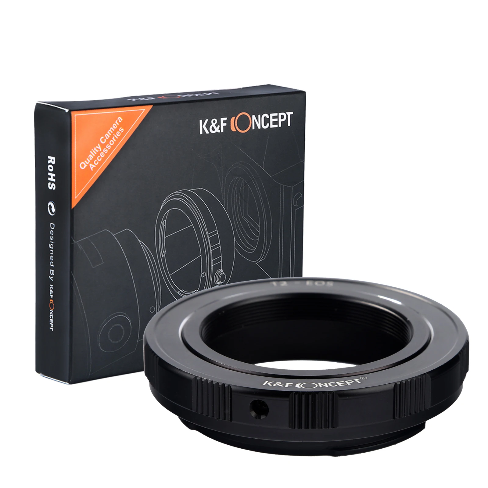 

K&F Concept Lens Adapter for T2 mount lens to Canon EOS EF camera 1DX 5DS 5D3 6D2 7D 700D 750D 760D