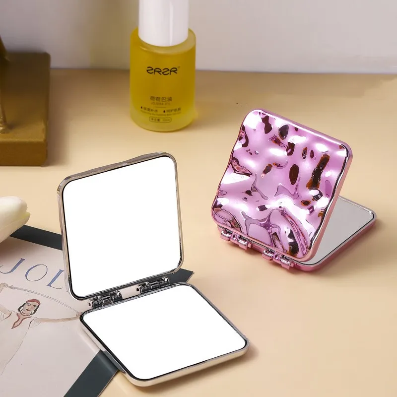 1pc Electroplating Makeup Mirror Portable Folding Hand Mirror Small Double-Sided Miroir Simplicity Cosmetic Mirror Travel Mirror
1pc Electroplating Makeup Mirror Portable Folding Hand Mirror Small Double-Sided Miroir Simplicity Cosmetic Mirror Travel Mirror
