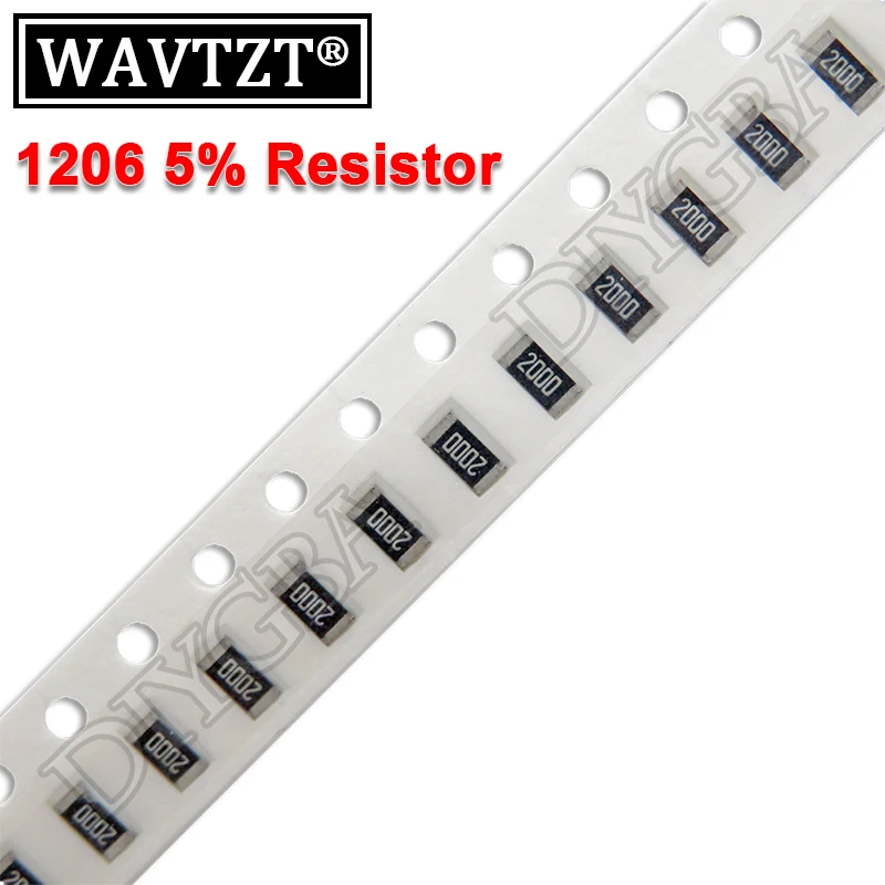 100 шт. 1206 SMD резистор 0R ~ 10M 0 1 10 5% 100 150 Ом 1K 220 K 10K 330 K 0R 1R 10R 100R 150R 220R 330R 1 м 10 м 1/4W
100 шт. 1206 SMD резистор 0R ~ 10M 0 1 10 5% 100 150 Ом 1K 220 K 10K 330 K 0R 1R 10R 100R 150R 220R 330R 1 м 10 м 1/4W