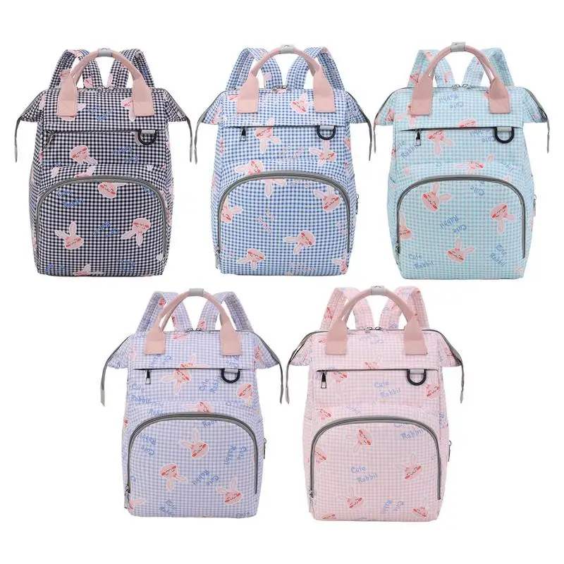 

Carrying Diaper Bag Storage Backpack for Mommy Travel Diaper Bag Rear Opening Design Travel Diaper Bag for Car Shopping Daily