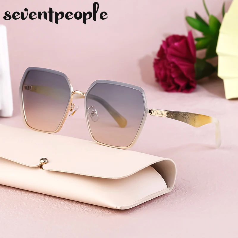 

Oversized Rimless Polygon Sunglasses Women 2024 Luxury Brand New Fashion Irregular Sun Glasses For Female Frameless Shades UV400