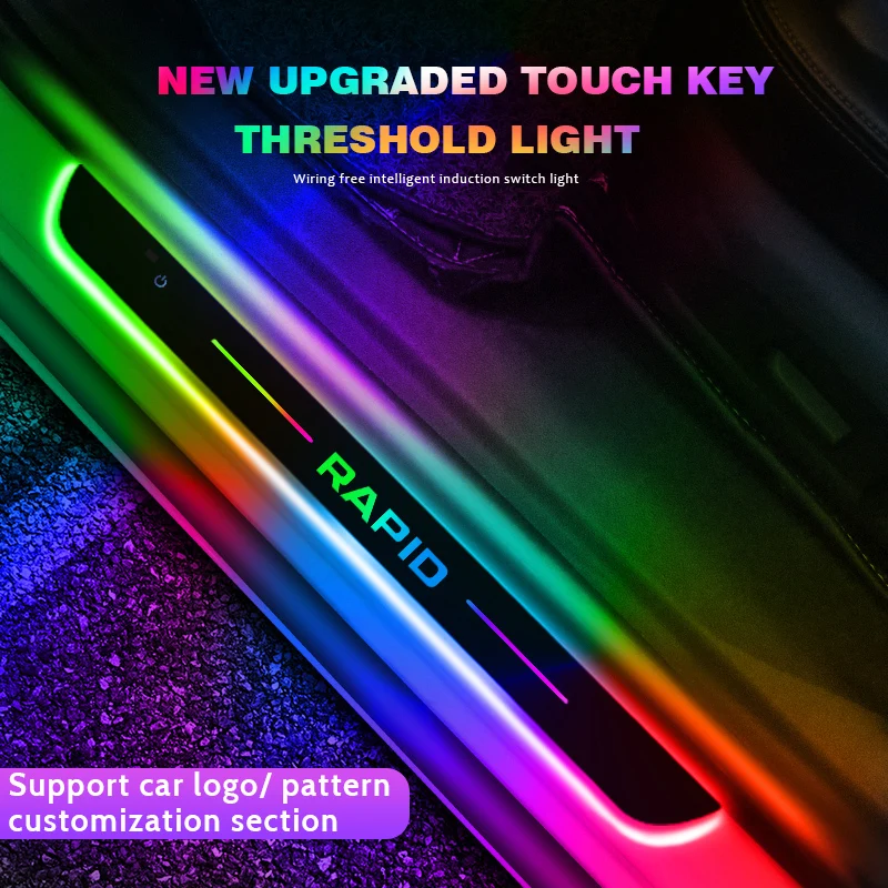 NEW Customized Car Door Sill Lights with Logo Dynamic LED Car Pedal For Skoda RAPID KAMIQ SCALA rs FABIA KODIAQ KAROQ OCTAVIA
NEW Customized Car Door Sill Lights with Logo Dynamic LED Car Pedal For Skoda RAPID KAMIQ SCALA rs FABIA KODIAQ KAROQ OCTAVIA
