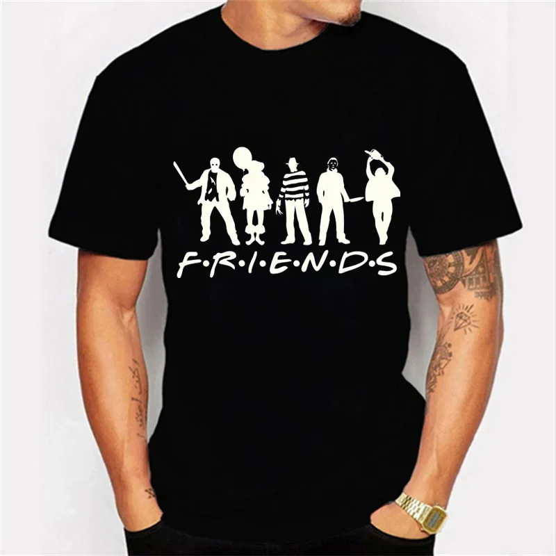 Friends Print Men T-shirt Halloween Horror Movies Trick or Treat Tshirt Fashion Harajuku T-shirt Friends Oversized Streetwear
Friends Print Men T-shirt Halloween Horror Movies Trick or Treat Tshirt Fashion Harajuku T-shirt Friends Oversized Streetwear