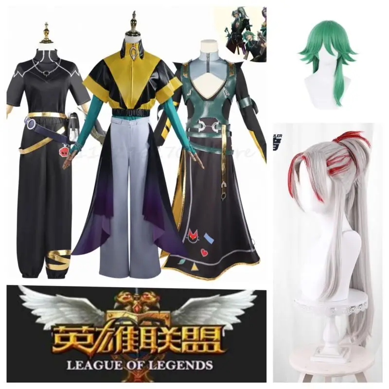 Heartsteel Ezreal Cosplay Fantasy Game LoL Alune Yone Costume Adult Men Roleplay Fantasia Outfits Male Heartsteel Wig Necklace
Heartsteel Ezreal Cosplay Fantasy Game LoL Alune Yone Costume Adult Men Roleplay Fantasia Outfits Male Heartsteel Wig Necklace