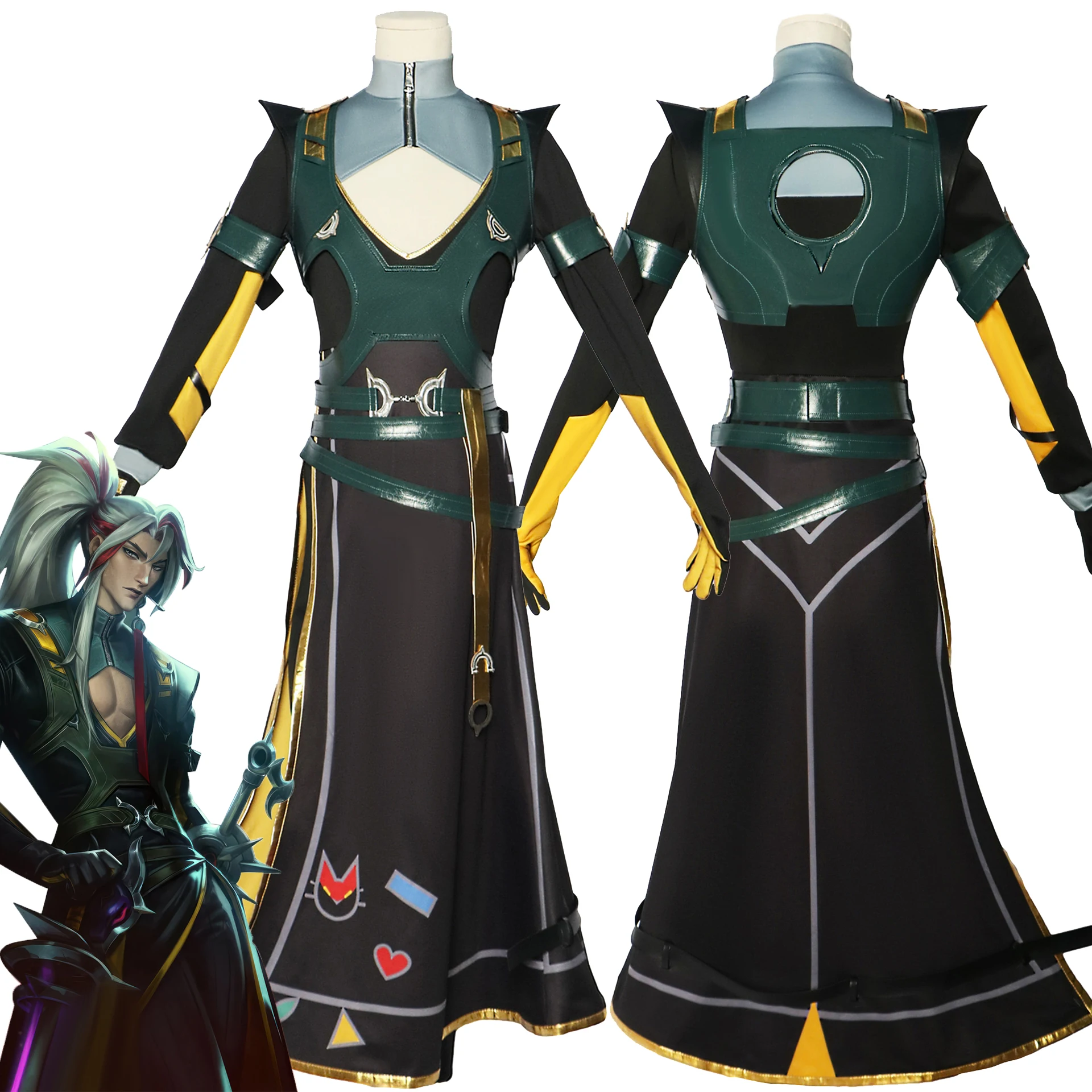 Game HEARTSTEEL The Unforgotten Yone Cosplay Costume Adult Unisex Halloween Suit Uniform Outfit Party
Game HEARTSTEEL The Unforgotten Yone Cosplay Costume Adult Unisex Halloween Suit Uniform Outfit Party