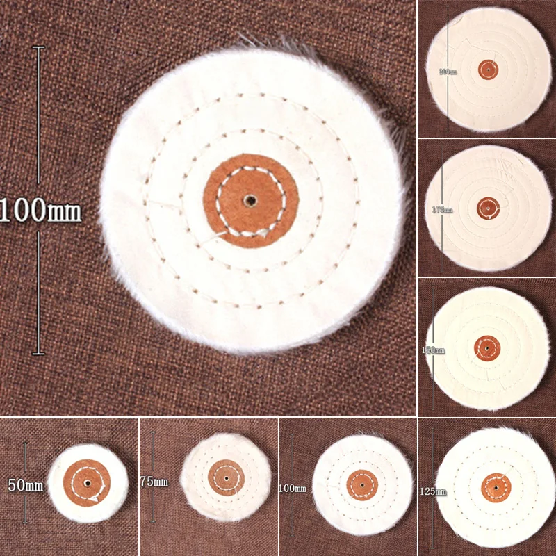 50-200mm Polishing Wheel Buffing Cloth Cotton Lint Cloth Arbor Buffer Grinder Pad For Grinder Tool Polishing Disc Polisher
50-200mm Polishing Wheel Buffing Cloth Cotton Lint Cloth Arbor Buffer Grinder Pad For Grinder Tool Polishing Disc Polisher