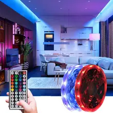 LED Strip Light 5050 Flexible Lamp Tape Diode USB Cable 44 Key Remote Control 5M 10M Desk Screen TV Background Lighting Dropship
LED Strip Light 5050 Flexible Lamp Tape Diode USB Cable 44 Key Remote Control 5M 10M Desk Screen TV Background Lighting Dropship