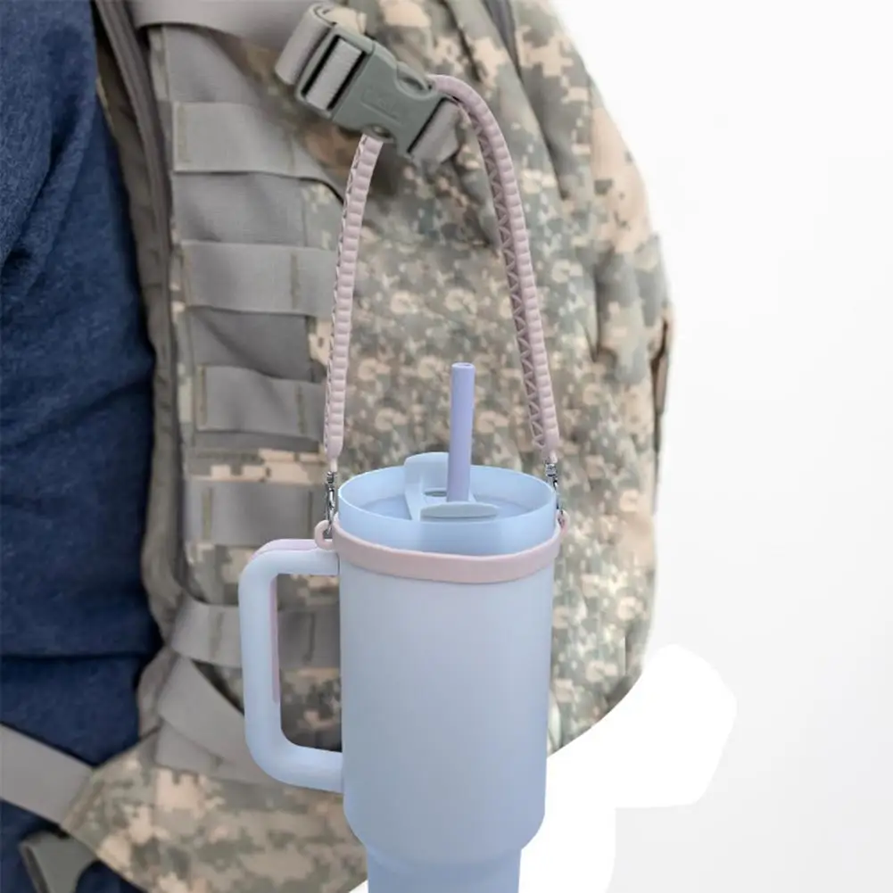 

Adjustable Bottle Strap Durable Adjustable Silicone Water Bottle Mug Sling Straps for Easy Carrying Anti-slip Bottle Holder