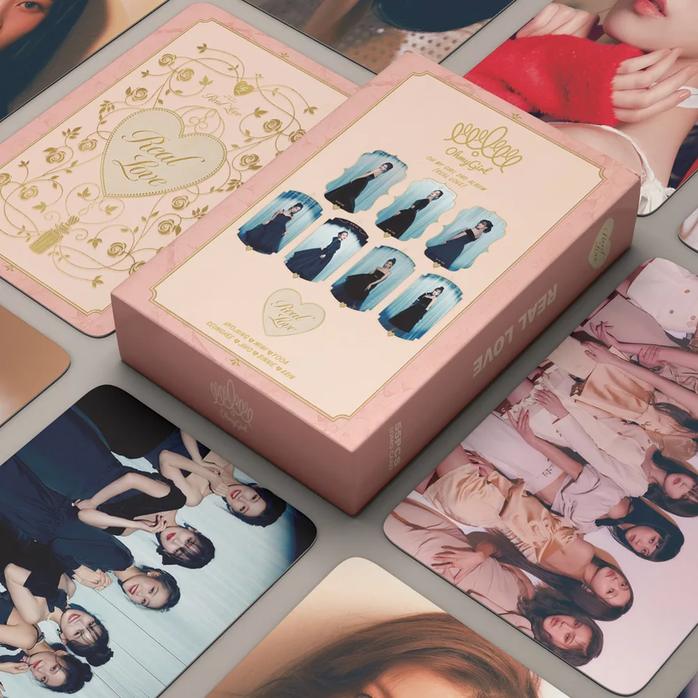 55pcs/set Kpop OH MY GIRL Lomo Cards Photo Album REAL LOVE Postcard Photo Prints Pictures Fans Gift New Album Cards
55pcs/set Kpop OH MY GIRL Lomo Cards Photo Album REAL LOVE Postcard Photo Prints Pictures Fans Gift New Album Cards