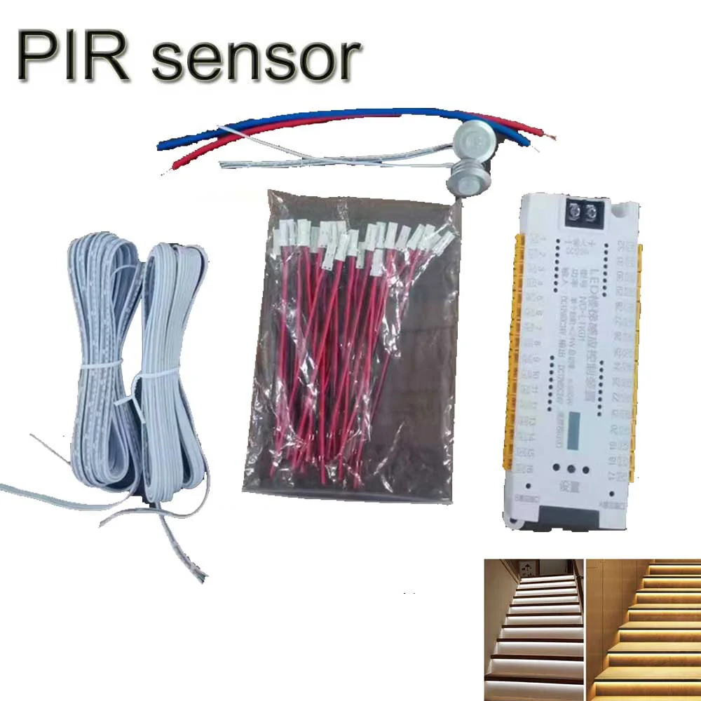 3pcs Channel Stair LED PIR Motion Sensor Controller Dimming Light Strip Automatic Indoor Stairway Ladder Night Light 12V 24V
3pcs Channel Stair LED PIR Motion Sensor Controller Dimming Light Strip Automatic Indoor Stairway Ladder Night Light 12V 24V