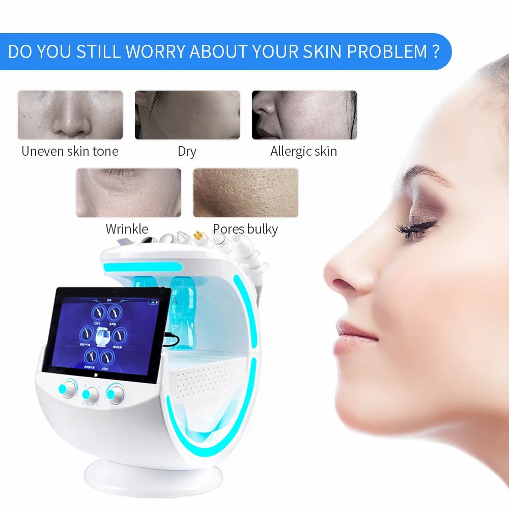 7 in1 Hydra Hydrodermabrasion Ice Blue Hydrogen Oxygen Jet Facial Machine Skin Analyzer Facial Oxigen Machine
7 in1 Hydra Hydrodermabrasion Ice Blue Hydrogen Oxygen Jet Facial Machine Skin Analyzer Facial Oxigen Machine