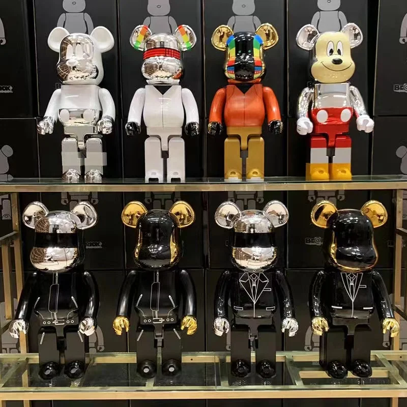 

Bearbrick 1000% Figures Bear Brick 70cm Model Be@rbrick Collectibles Toys Home Decoration Internet Celebrity Style Give Gifts