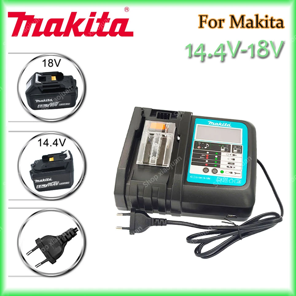Makita Charger 14.4V 18V Original DC18VRC Battery Charger Makita 6000mAh Bl1830 Bl1430 BL1860 BL1890 Tool Power Charger USB Prot
Makita Charger 14.4V 18V Original DC18VRC Battery Charger Makita 6000mAh Bl1830 Bl1430 BL1860 BL1890 Tool Power Charger USB Prot