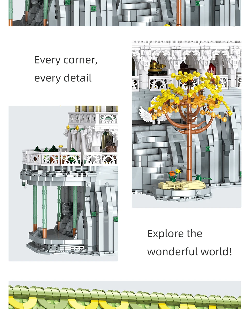 5044PCS MOC The Welcome Hall Modular Building Blocks Bricks The City of Elves Assembly DIY Puzzle Toy Chrismas Gift For Boy Kids 5044PCS MOC The Welcome Hall Modular Building Blocks Bricks The City of Elves Assembly DIY Puzzle Toy Chrismas Gift For Boy Kids