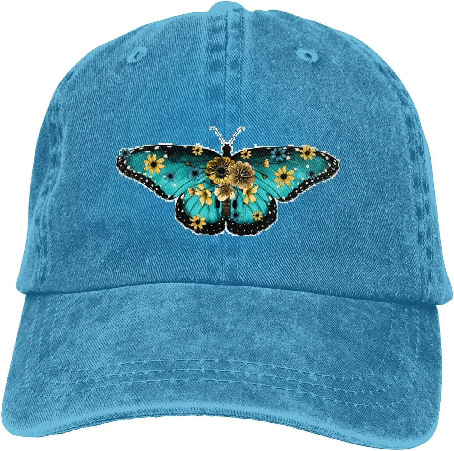 Blue Butterfly Flowers Distressed Adjustable Washed Denim Mens Dad Trucker Hat Baseball Ball Cap for Men
Blue Butterfly Flowers Distressed Adjustable Washed Denim Mens Dad Trucker Hat Baseball Ball Cap for Men