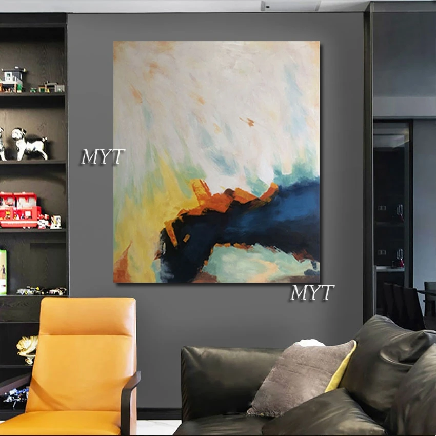 

New Arrival Modern Canvas Wall Art Home Decoration Piece Handmade Abstract Oil Painting No Framed Wall Picture For Restaurant