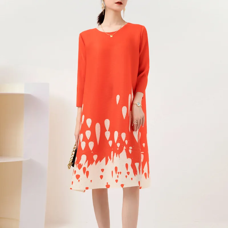 ALSEY Miyake Pleated Print Plus Size Dress New 2024 Autumn New Loose Slim Rhinestone Casual Chic and Elegant Woman Dress
ALSEY Miyake Pleated Print Plus Size Dress New 2024 Autumn New Loose Slim Rhinestone Casual Chic and Elegant Woman Dress