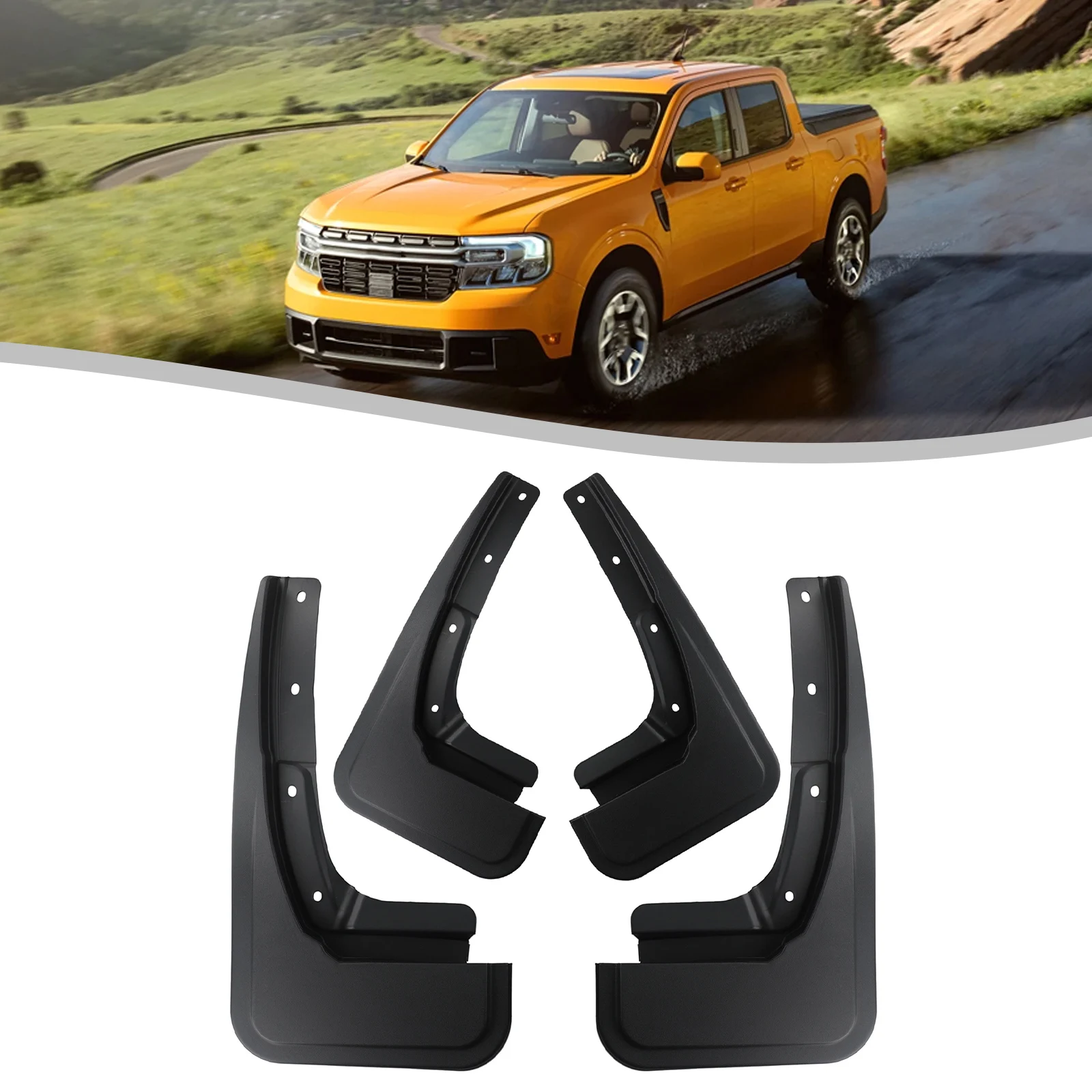 Screws Mud Guards Splash Guards Splashguards 4pcs Front Rear Automobile Accessories For Ford Maverick 2022 2023
Screws Mud Guards Splash Guards Splashguards 4pcs Front Rear Automobile Accessories For Ford Maverick 2022 2023