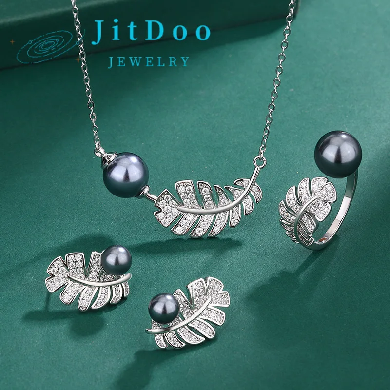 JitDoo Silver 925 Women Bridal Jewelry Sets Freshwater Pearl Customize Fine Jewlery Wedding Necklace Earrings Rings Luxury Gift
JitDoo Silver 925 Women Bridal Jewelry Sets Freshwater Pearl Customize Fine Jewlery Wedding Necklace Earrings Rings Luxury Gift