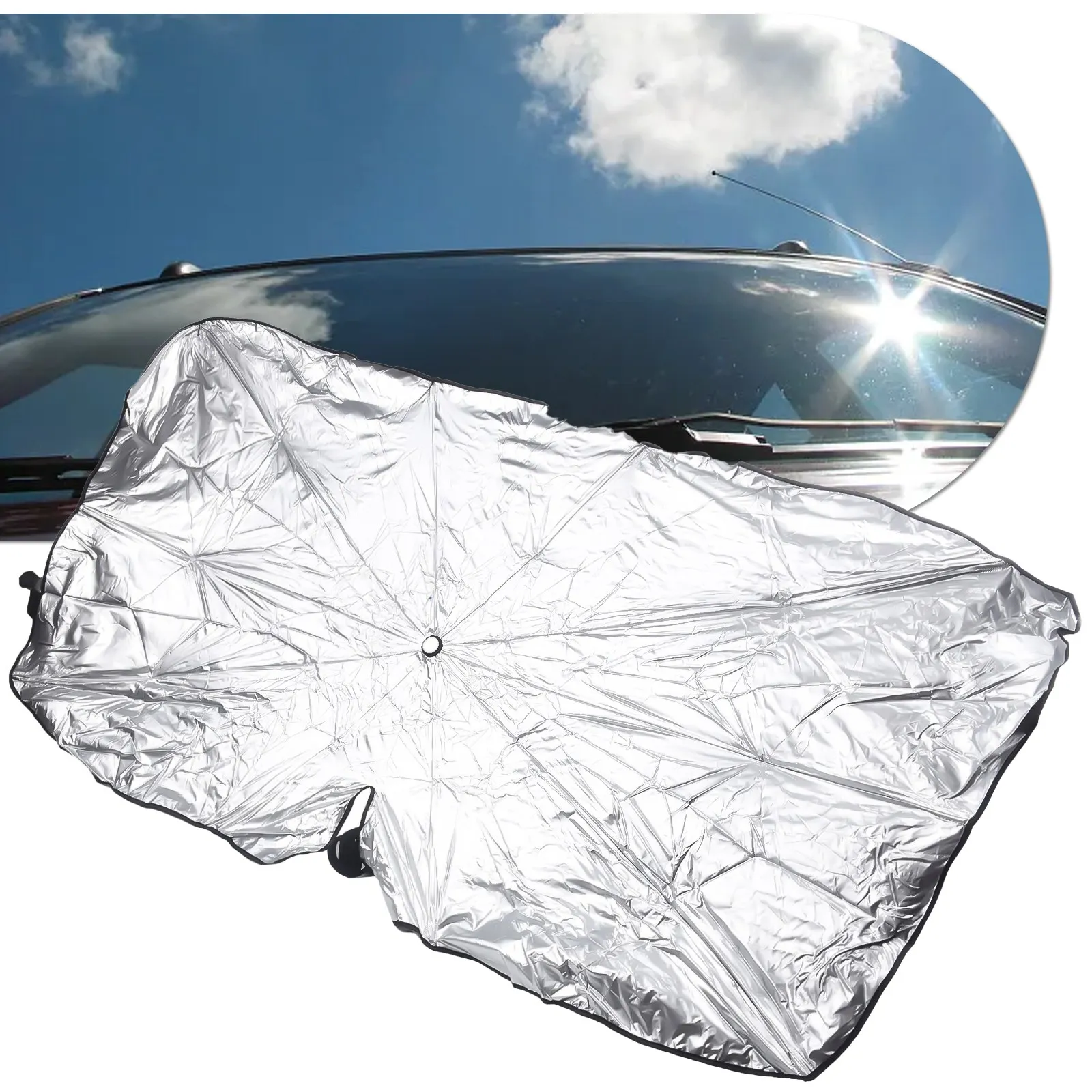 Car Windshield Sunshade Umbrella Summer Foldable Umbrella Car Sunshade Front Rear Visor Protection Parasol Summer Sun Visor
Car Windshield Sunshade Umbrella Summer Foldable Umbrella Car Sunshade Front Rear Visor Protection Parasol Summer Sun Visor