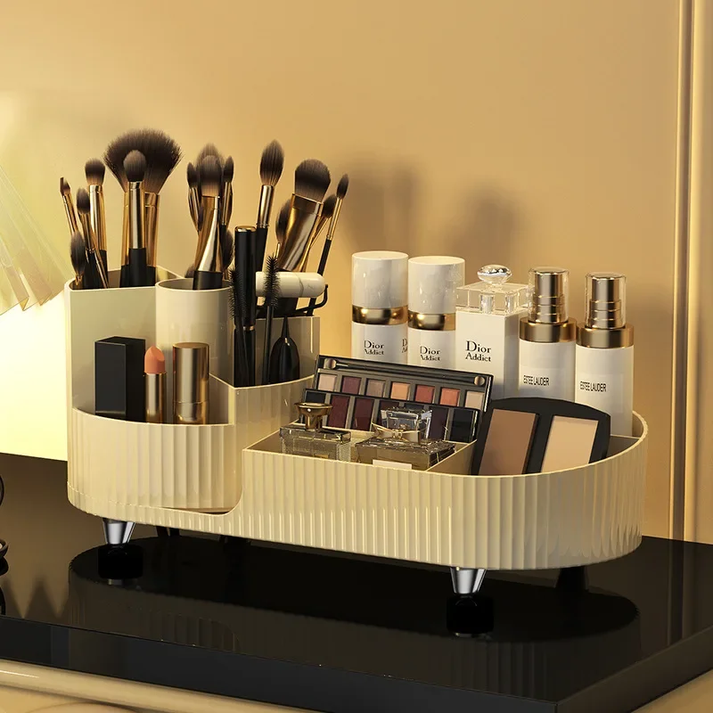 Cosmetic storage box, rotating pen holder, dressing table, desktop, large capacity makeup brush, lipstick storage rack
Cosmetic storage box, rotating pen holder, dressing table, desktop, large capacity makeup brush, lipstick storage rack