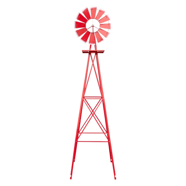 8Ft Windmill Weather Resistant Yard Garden High Quality Steel Construction Quiet Operation
8Ft Windmill Weather Resistant Yard Garden High Quality Steel Construction Quiet Operation