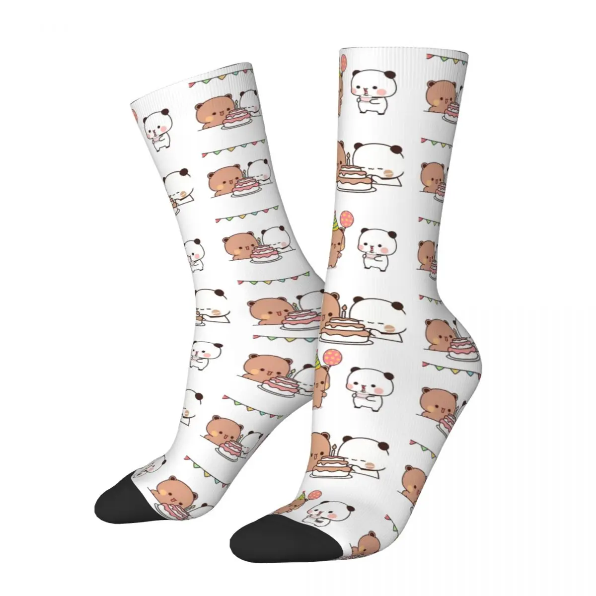 

Веселые забавные мужские носки в стиле Харадзюку, милые спортивные женские носки Bubu Dudu носки с узором Panda Bear, весна-лето-осень-зима