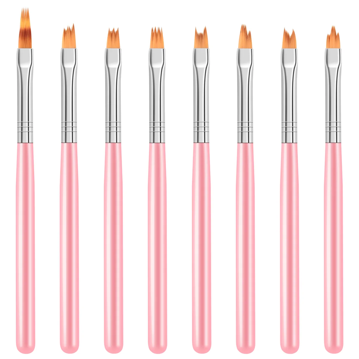 8Pcs Color Paint Pen Set Pink Petal Pen Nail Brush Short Nail Brush 
8Pcs Color Paint Pen Set Pink Petal Pen Nail Brush Short Nail Brush