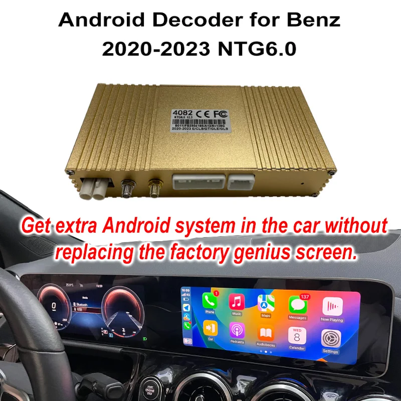 Qualcomm Android Decoder Box For Mercedes Benz 2020-2023 NTG 6.0 Upgrade Built in Wireless CarPlay GPS 4G Network Google Map
Qualcomm Android Decoder Box For Mercedes Benz 2020-2023 NTG 6.0 Upgrade Built in Wireless CarPlay GPS 4G Network Google Map